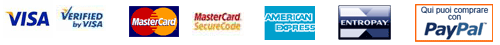 Pagamenti sicuri su Volagratis con Visa, Mastercard, American Express, Entropay e Paypal.